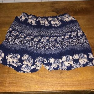Comfy elephant shorts for kids
